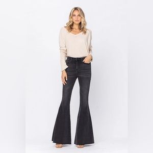 Judy Blue super flare black jeans. New without tags, never worn